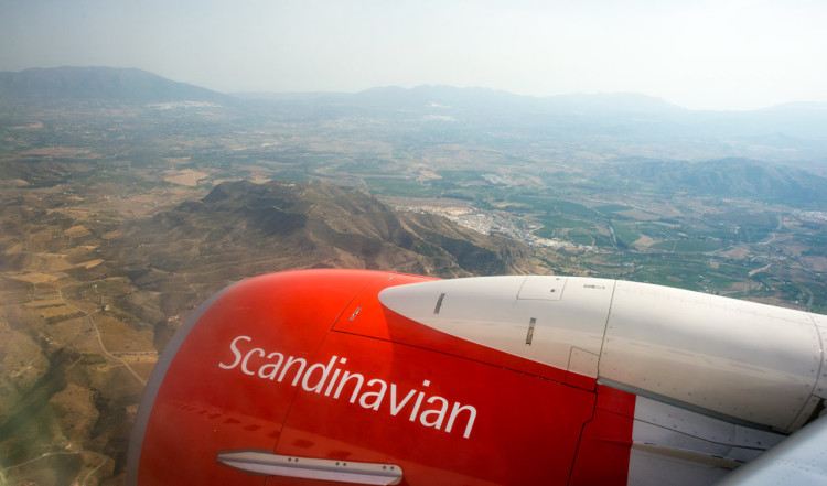 Vi närmar oss landning i Malaga
