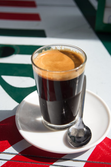 Café Solo på Bar Castillo i Manilva