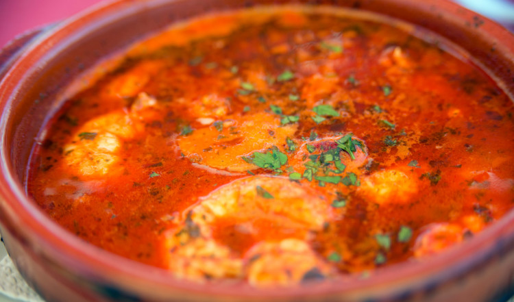 Gambas Pil-pil på Paco Chiringuito i Estepona