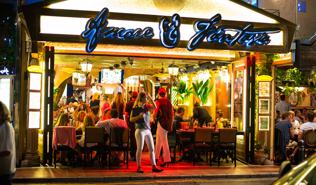 Amore e Fantasia restaurang, Puerto Banús