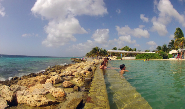 Poolen vid Papagayo Beach and Design Hotel, Jan Thiel, Curacao