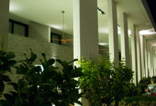 Utanför receptionen på Papagayo Beach and Design Hotel, Curacao