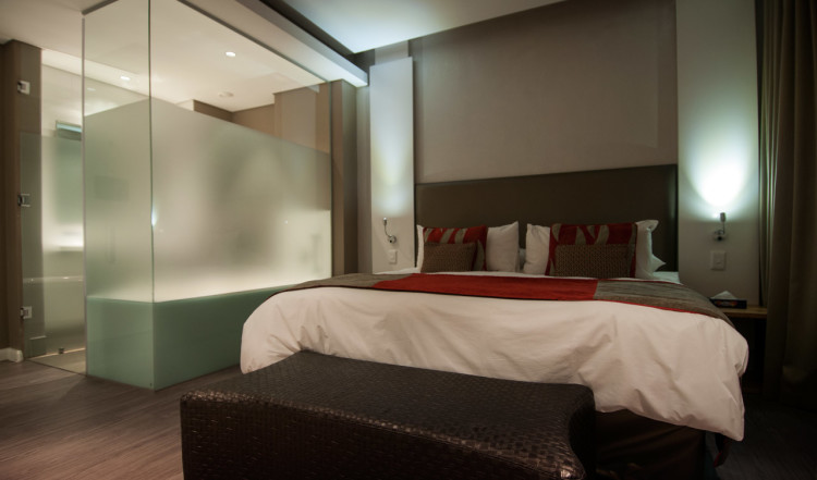 Vårt rum på Protea Hotel Breakwater Lodge i Kapstaden