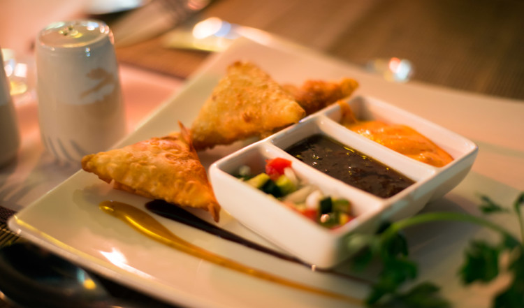 Samosas på Karibu Restaurant vid Waterfront