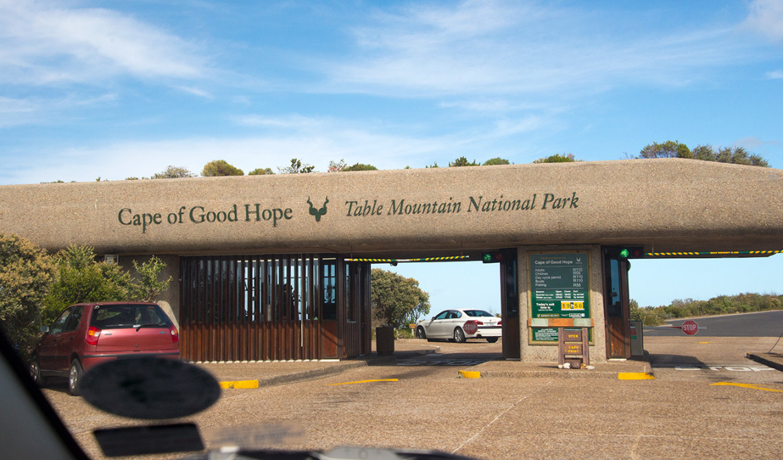 Entréen till Table Mountain National Park