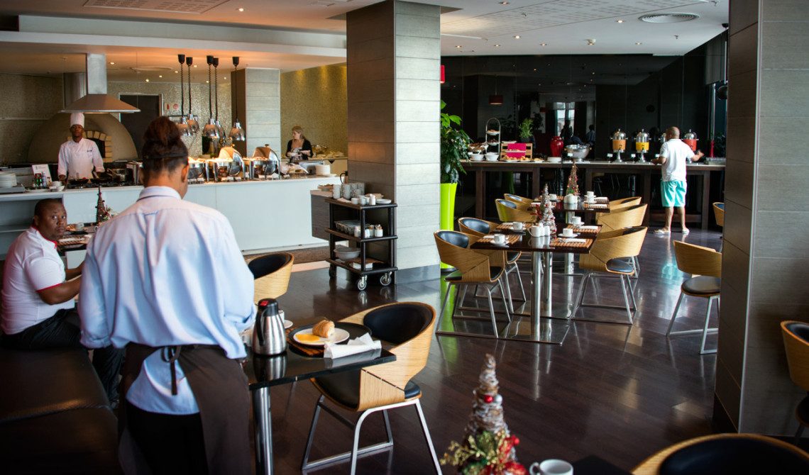 Frukost på Radisson Blu Hotel, Port Elizabeth