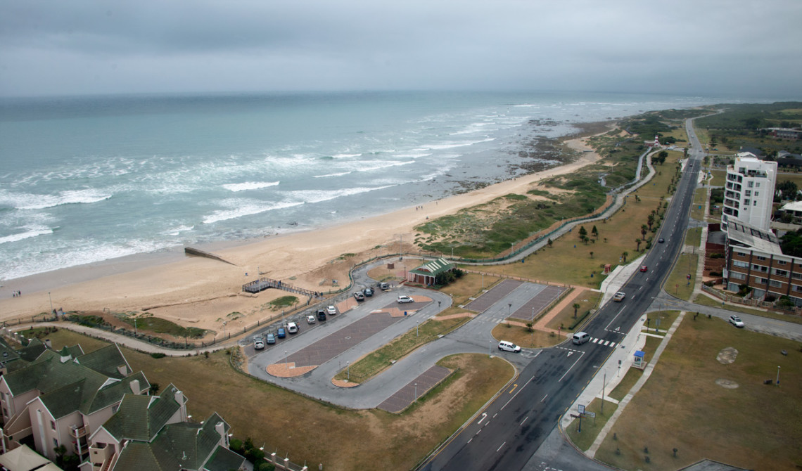 Utsikt från vårt rum på Radisson Blu Hotel, Port Elizabeth