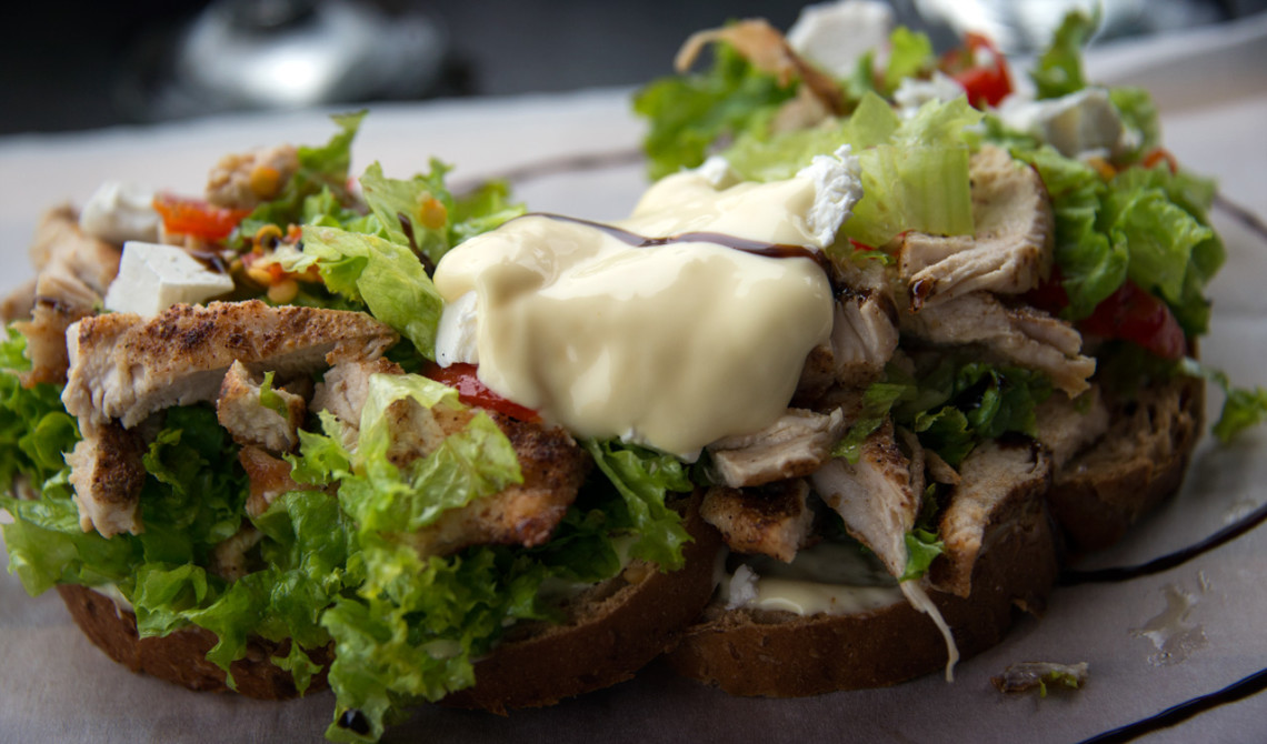 God lunch på Tasty table i JeffreysBaai, Jeffreys Bay
