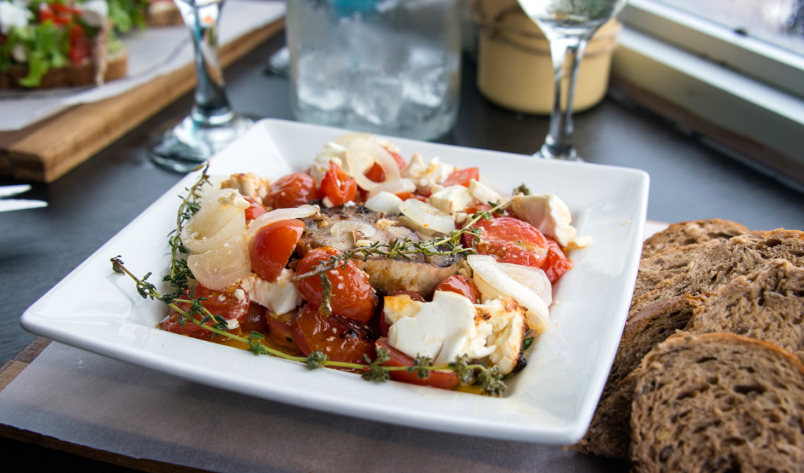 God lunch på Tasty table i JeffreysBaai, Jeffreys Bay