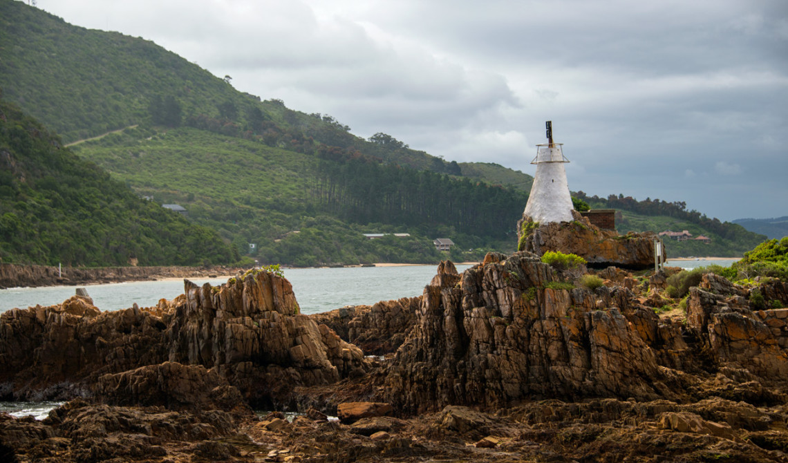 Knysna Beacon vid Knysna heads