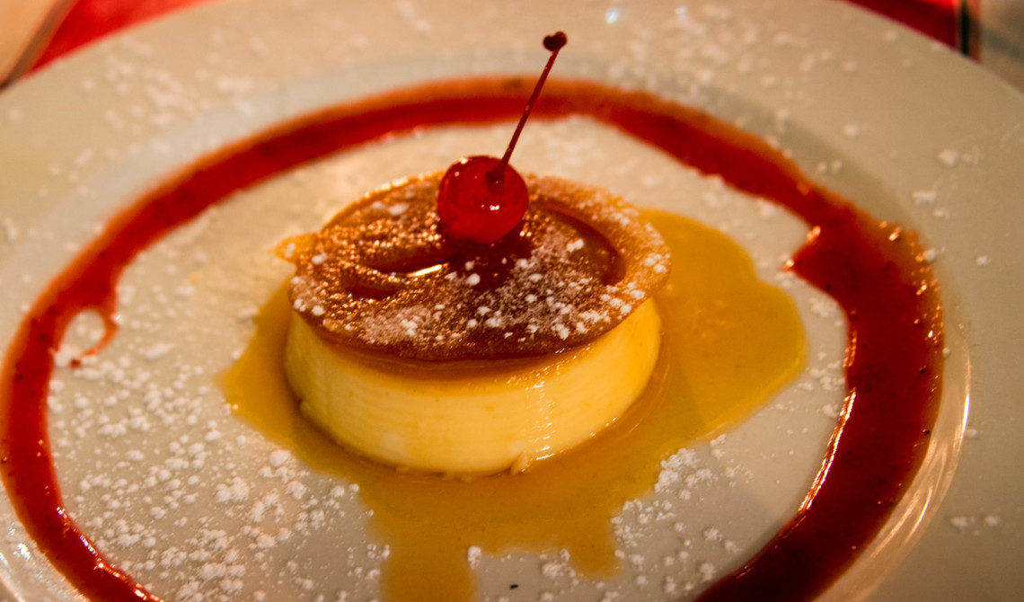 Dessert på The Drydock Restaurant vid Waterfront i Knysna