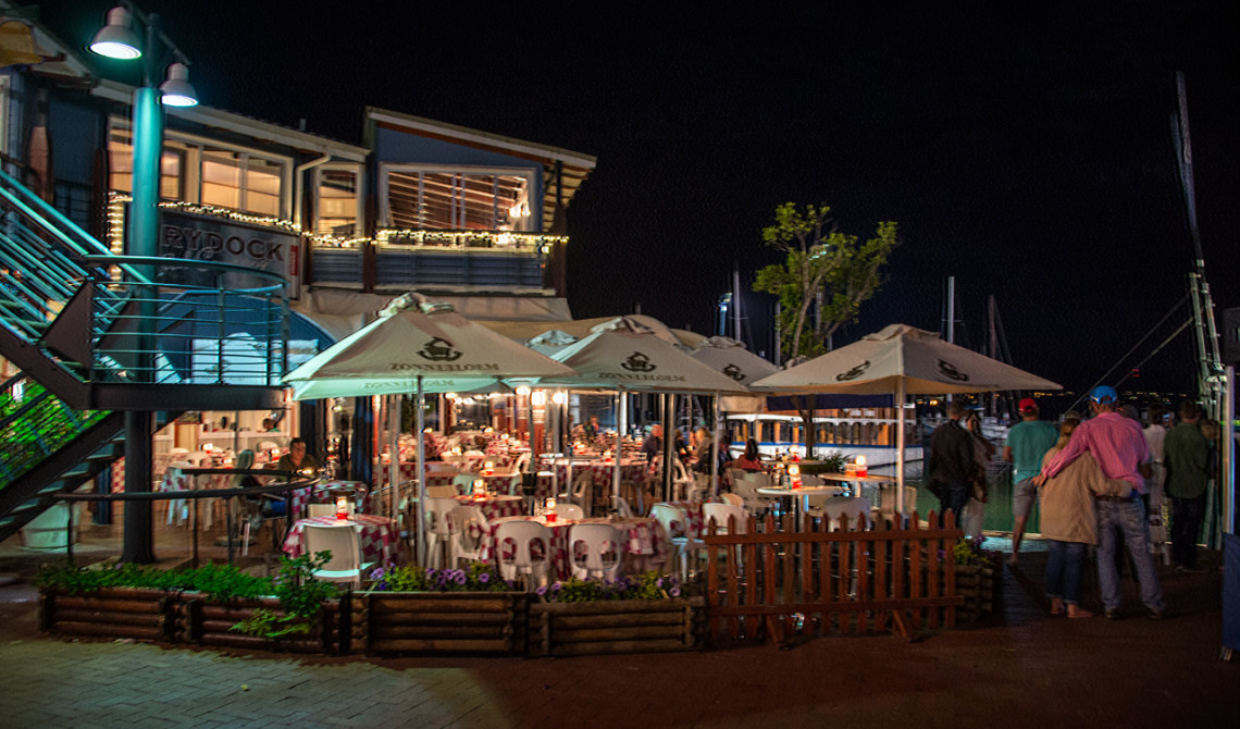 The Drydock Restaurant vid Waterfront i Knysna