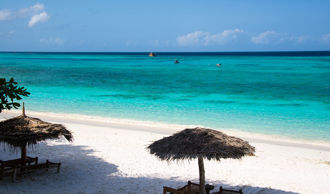 Underbar strand på Pemba