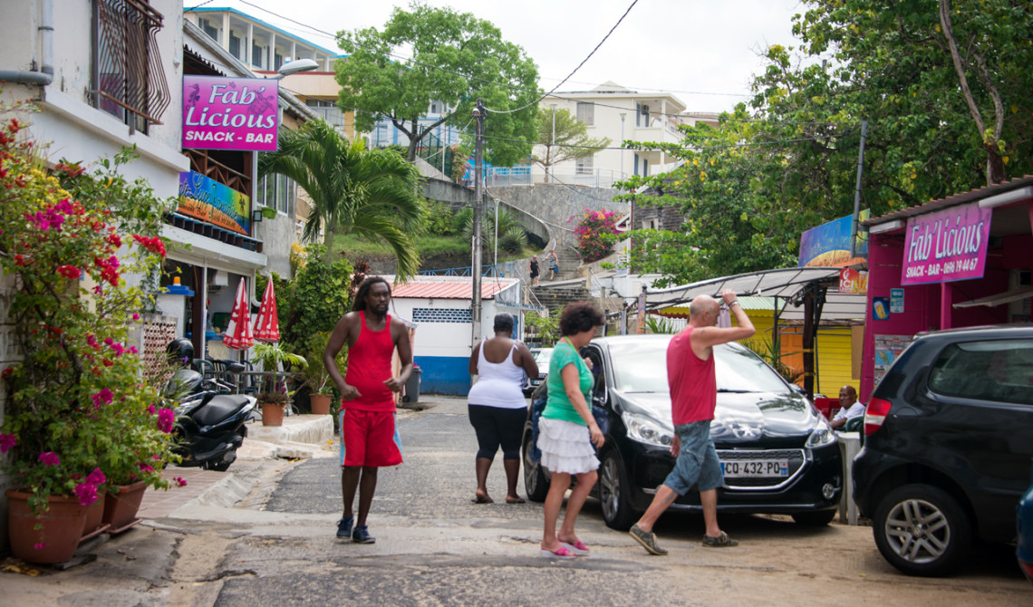 Gatuliv i Saint-Luce på Martinique