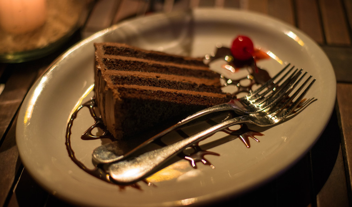 Dessert på Somewhere Café & Lounge, Turks & Caicos