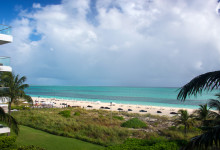 Vy från vår balkong till vår Oceanfront Luxury One-beedrom suite, West Bay Club Resort, Turks & Caicos
