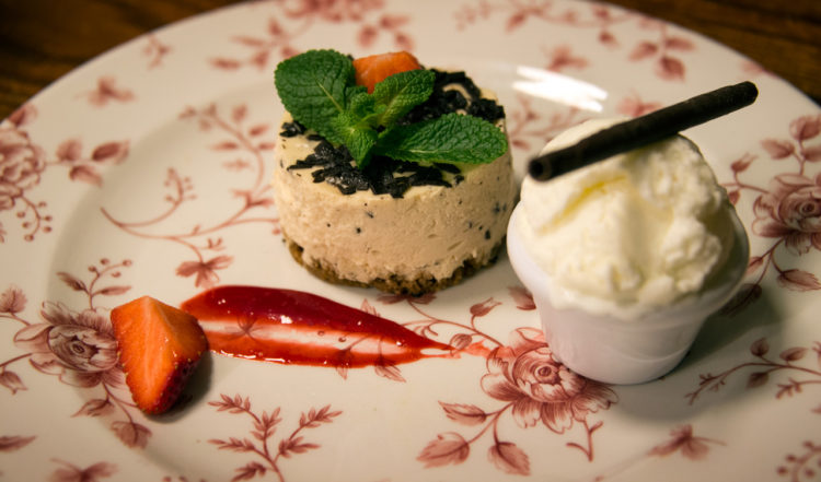 Dessert på the Old Storehouse i Dublin