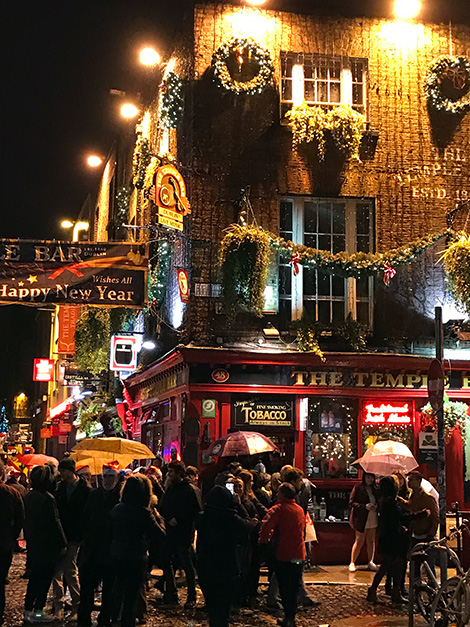 Nyårsfirande i hjärtat av Dublin