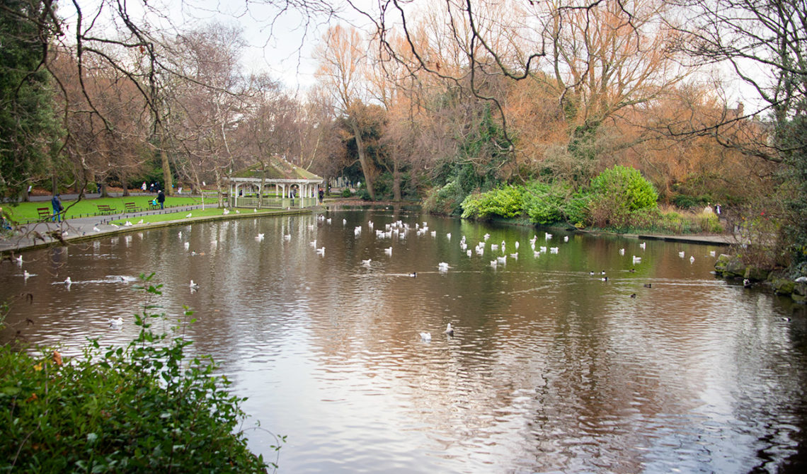 St Stephens Green Park i Dublin, Irland