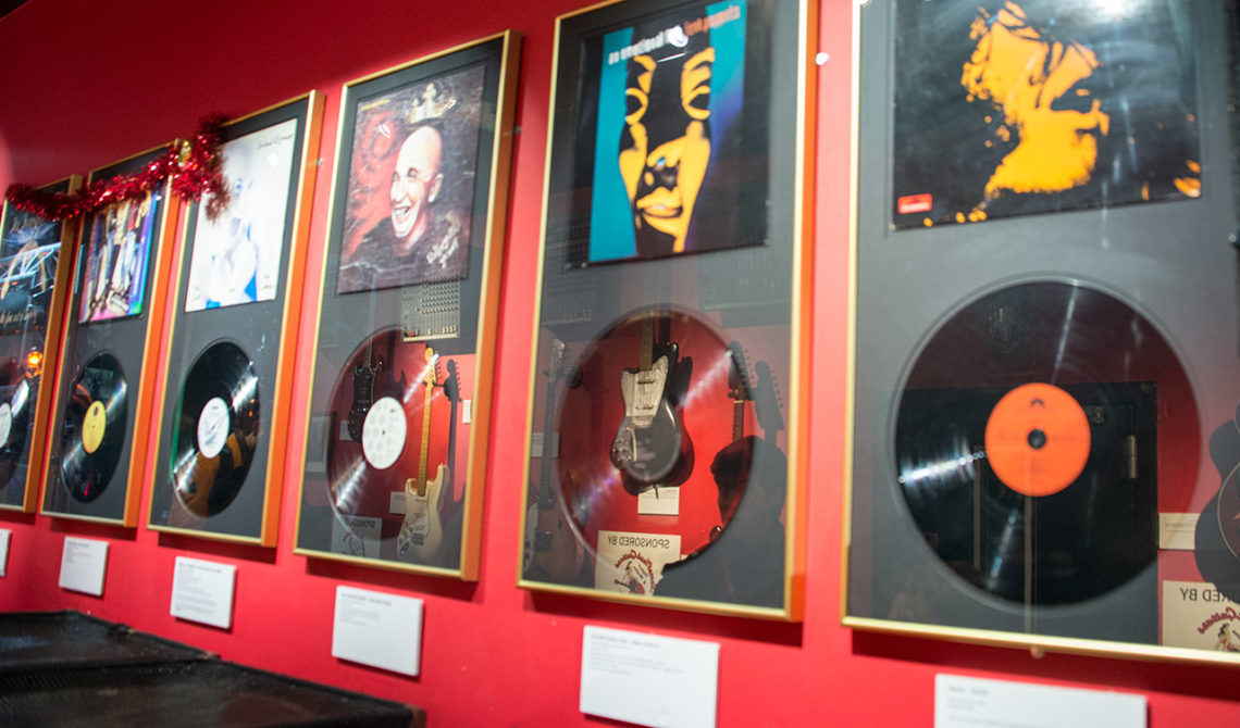 I början av den guidade turen på Irish Rock N Roll Museum Experience i Dublin