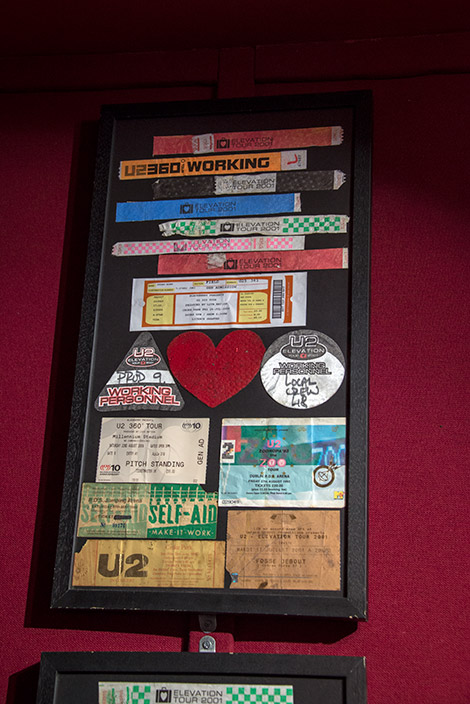Irländska bandet U2 är självklart en av stoltheterna inne på Irish Rock N Roll Museum Experience i Dublin