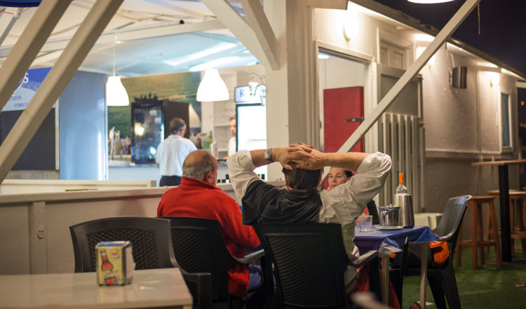 Utserveringen till Chiringuito Ramos i Sabinillas