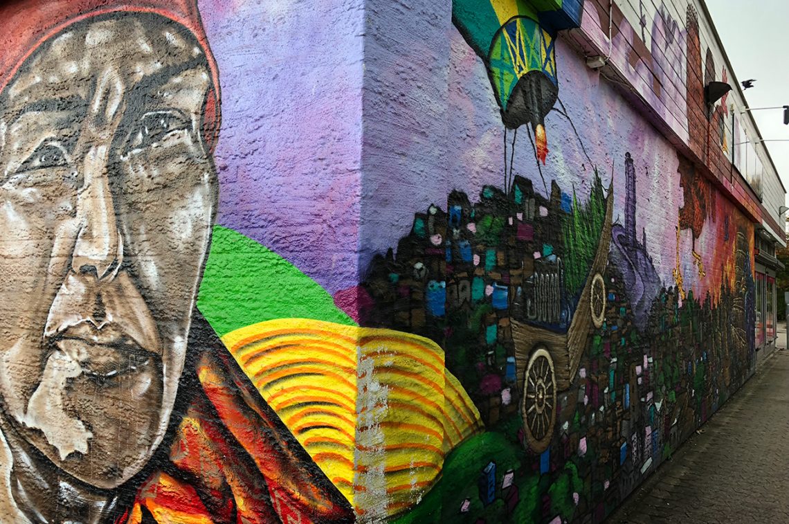 Streetart på Hyacintgatan i Malmö
